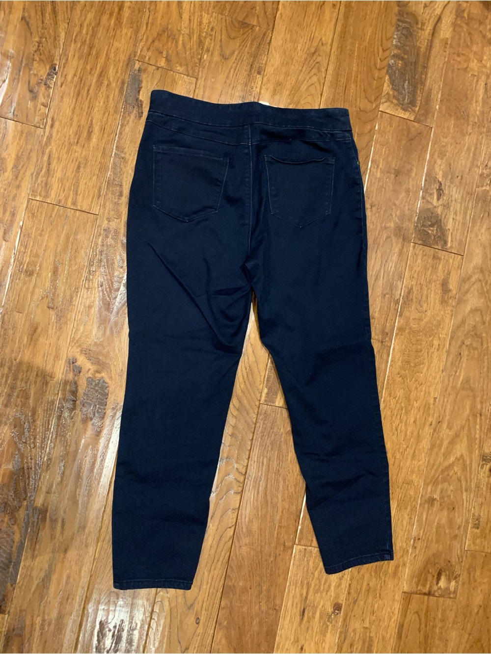 Dark Blue High-Waist Stretch Jeans